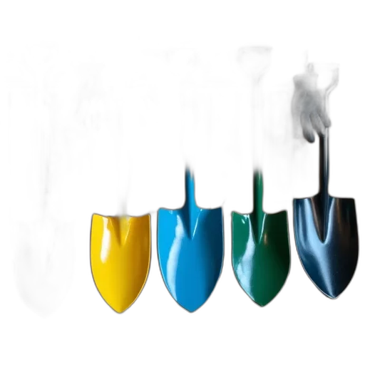 staff, umbrella, 3d render, photorealistic transparent PNG cut-out