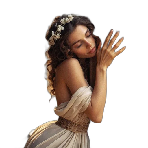 jewelry, dress, crown, photorealistic transparent PNG cut-out