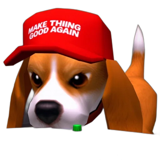 hat, animal, staff, 3d render transparent PNG cut-out