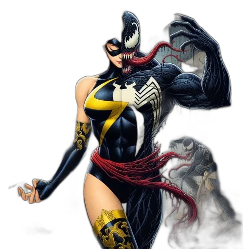 comic book art, concept art, fantasy art, 3d render transparent PNG cut-out