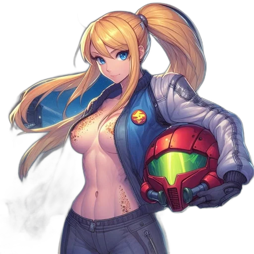 robot, jacket, weapon, staff transparent PNG cut-out