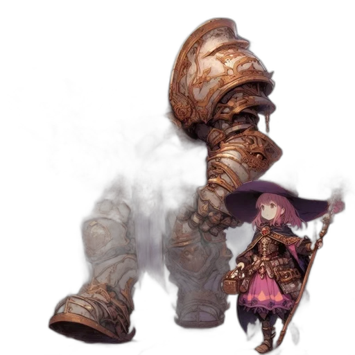 weapon, creature, robot, staff transparent PNG cut-out