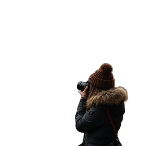 jacket, hat, staff, mask transparent PNG cut-out