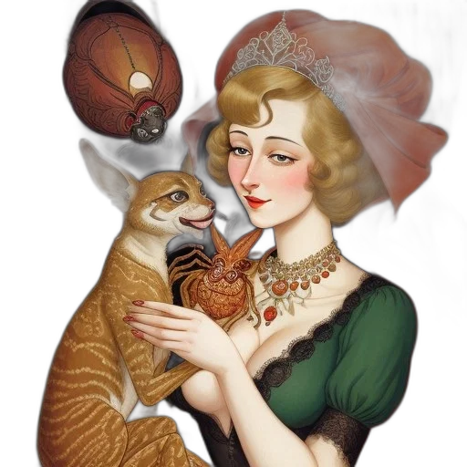animal, hat, jewelry, crown transparent PNG cut-out