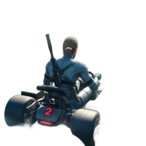 weapon, robot, staff, jacket transparent PNG cut-out
