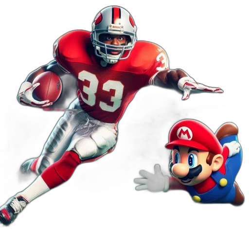 concept art, 3d render, pixel art, football transparent PNG cut-out