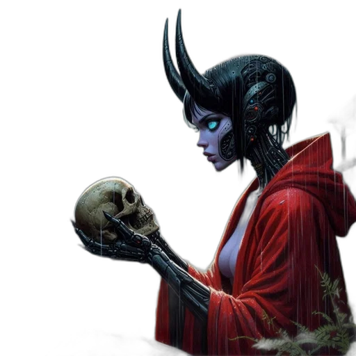 mask, fantasy art, concept art, comic book art transparent PNG cut-out