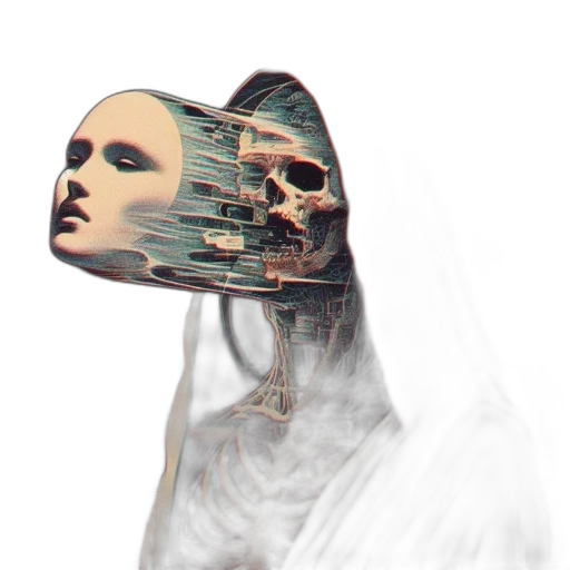 mask, robot, face, creature transparent PNG cut-out