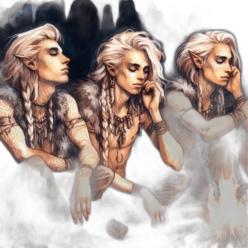 fantasy art, concept art, comic book art, watercolor transparent PNG cut-out