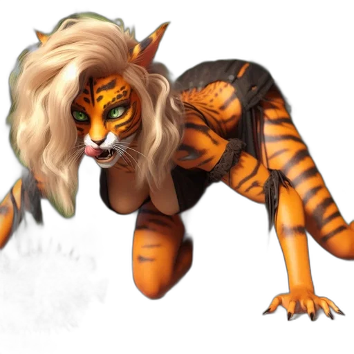 creature, concept art, fantasy art, 3d render transparent PNG cut-out