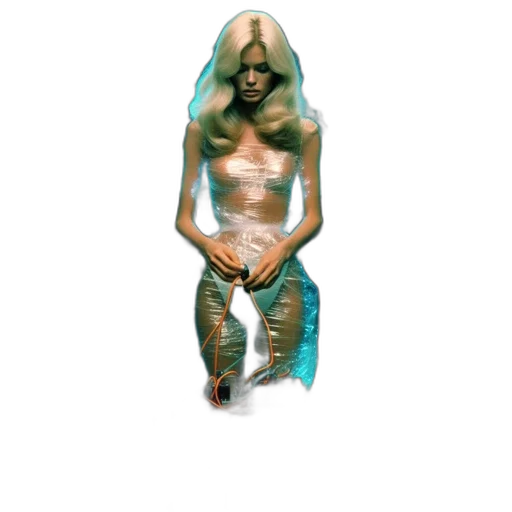 creature, dress, jewelry, mask transparent PNG cut-out