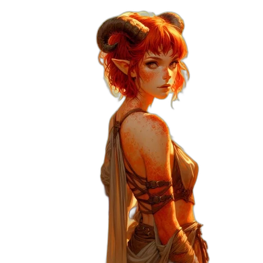 dress, staff, fantasy art, concept art transparent PNG cut-out