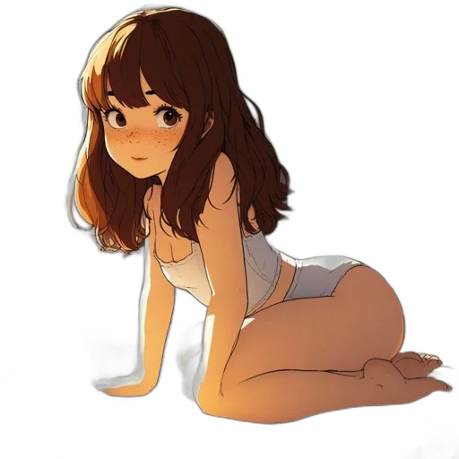 dress, creature, hair, robot transparent PNG cut-out