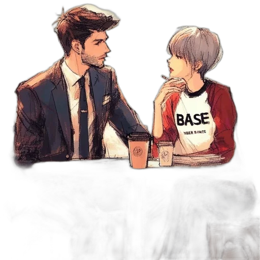 jacket, watercolor, comic book art, anime transparent PNG cut-out