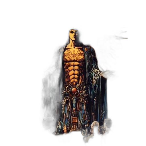 dress, robot, comic book art, concept art transparent PNG cut-out
