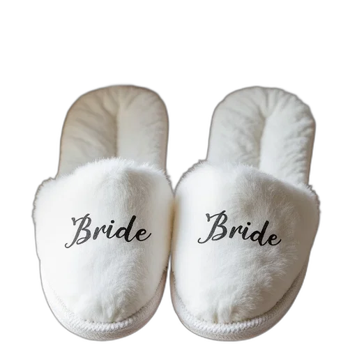 shoes, personalised, wedding, slippers transparent PNG cut-out