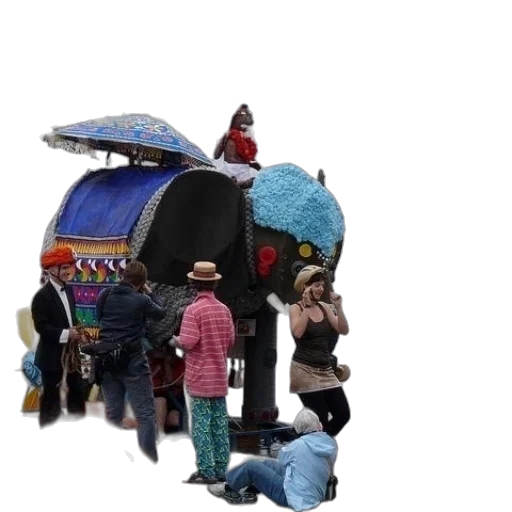 umbrella, hat, robot, car transparent PNG cut-out