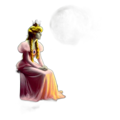crown, dress, jewelry, staff transparent PNG cut-out