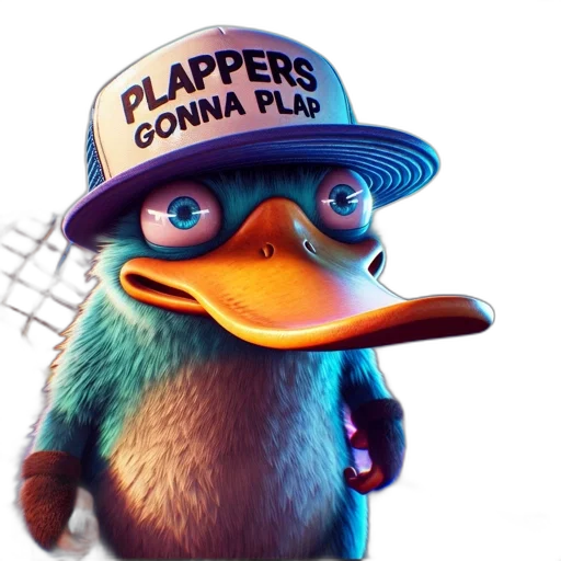 hat, animal, staff, 3d render transparent PNG cut-out