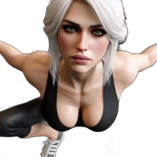face, concept art, 3d render, photorealistic transparent PNG cut-out