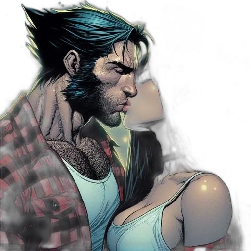 comic book art, concept art, cyberpunk, fantasy art transparent PNG cut-out