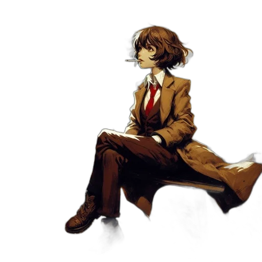 jacket, staff, mask, robot transparent PNG cut-out