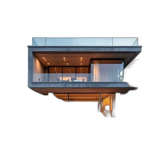 building, furniture, 3d render, concept art transparent PNG cut-out