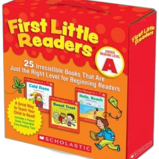 first, little, readers, box transparent PNG cut-out