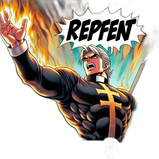 weapon, comic book art, concept art, fire transparent PNG cut-out
