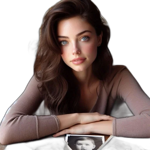face, jewelry, hair, dress transparent PNG cut-out