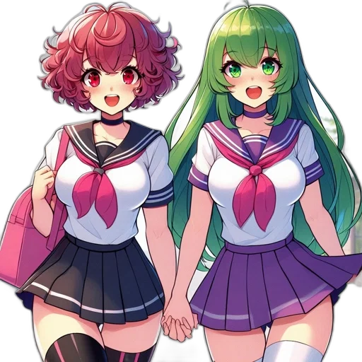 anime, pixel art, concept art, 3d render transparent PNG cut-out