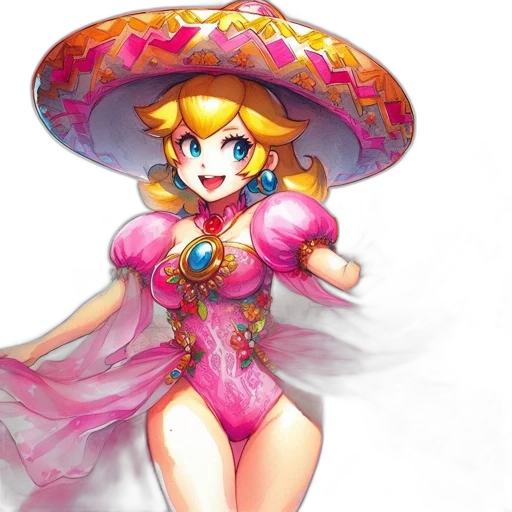 dress, hat, concept art, pixel art transparent PNG cut-out