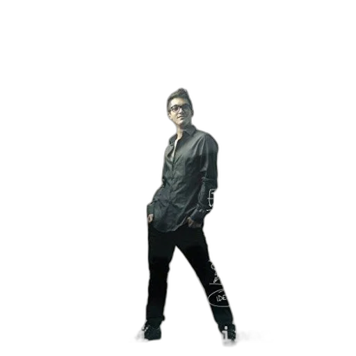 jacket, staff, robot, creature transparent PNG cut-out