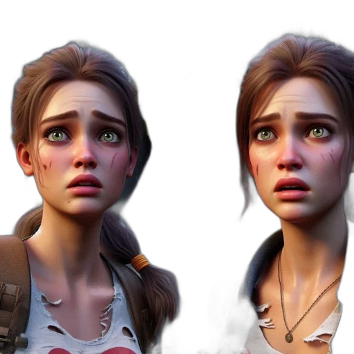 face, concept art, photorealistic, 3d render transparent PNG cut-out