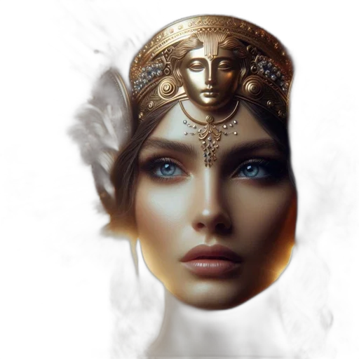 jewelry, mask, crown, face transparent PNG cut-out