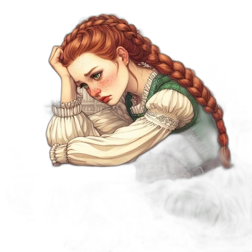 dragon, face, hair, staff transparent PNG cut-out