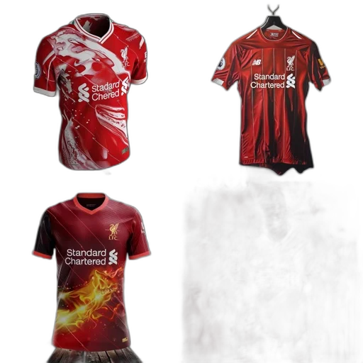 red, collage, four, liverpool transparent PNG cut-out