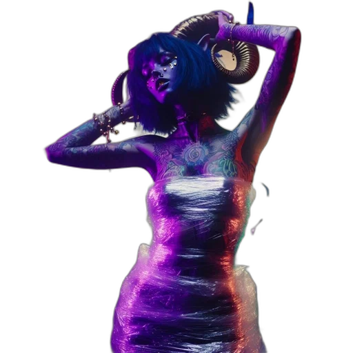 dress, mask, robot, creature transparent PNG cut-out