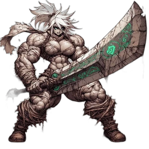 weapon, sword, staff, creature transparent PNG cut-out
