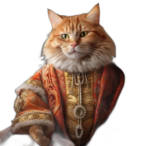 animal, staff, crown, jacket transparent PNG cut-out