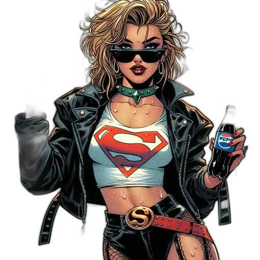 jacket, comic book art, concept art, cyberpunk transparent PNG cut-out
