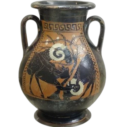 dragon, ancient, greek, amphora transparent PNG cut-out
