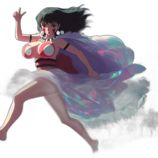 dress, creature, concept art, watercolor transparent PNG cut-out
