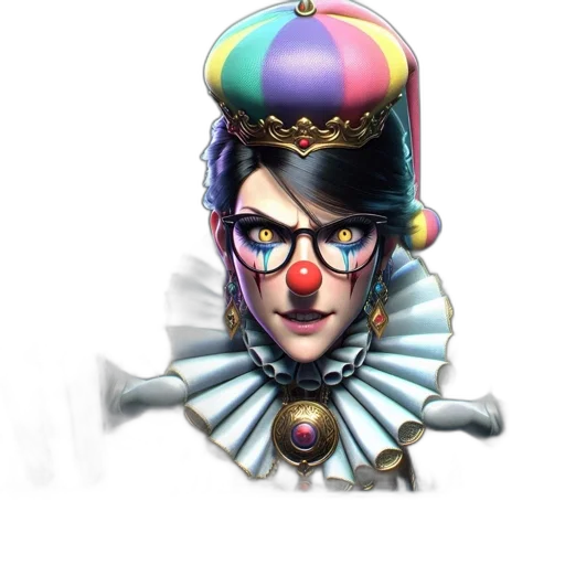 crown, hat, staff, face transparent PNG cut-out