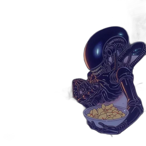 robot, creature, food, concept art transparent PNG cut-out