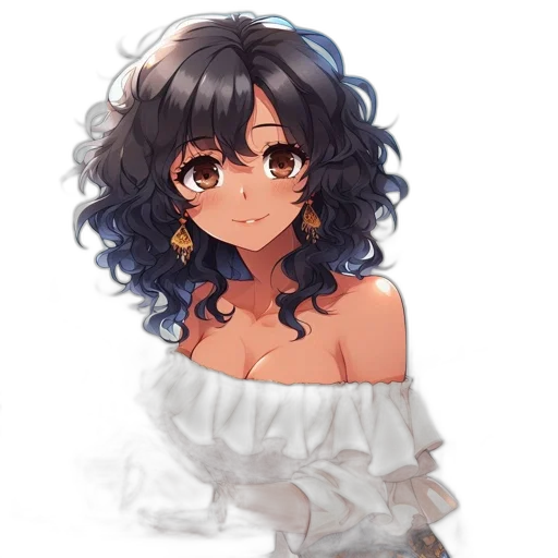 dress, crown, hair, face transparent PNG cut-out