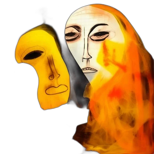 mask, face, hat, concept art transparent PNG cut-out