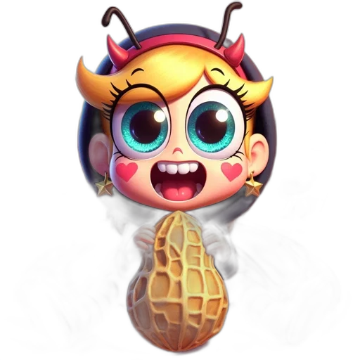 crown, creature, concept art, 3d render transparent PNG cut-out