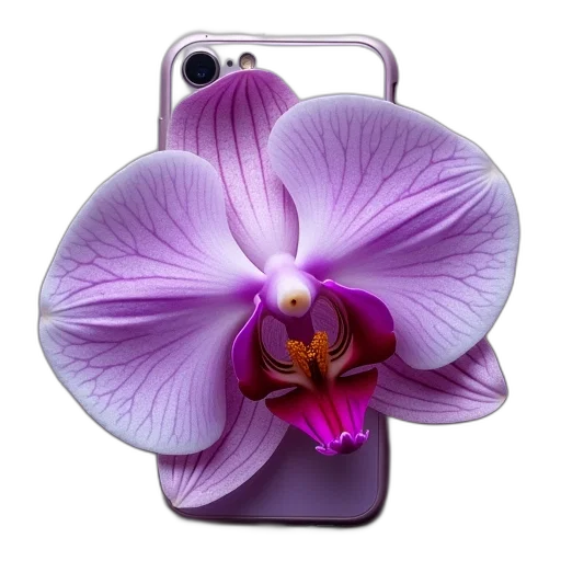 flower, jewelry, photorealistic, purple transparent PNG cut-out