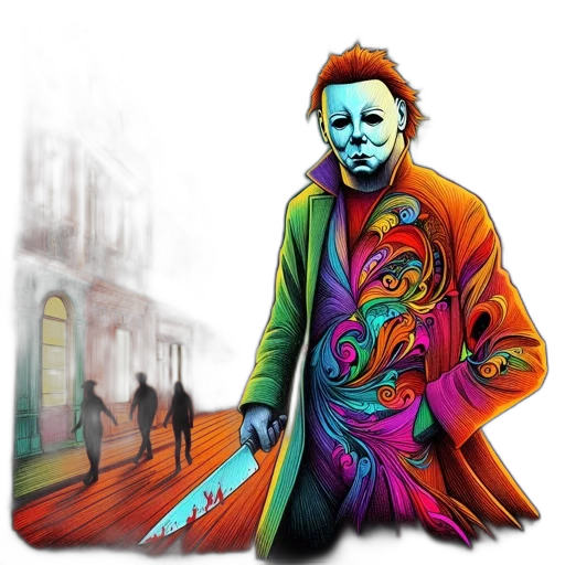 mask, comic book art, concept art, fantasy art transparent PNG cut-out